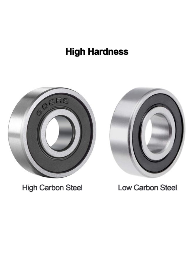 NajmStyle 608 2RS Ball Bearings, Bearing Steel and Double Rubber Sealed Miniature Deep Groove Ball Bearings for Skateboards Inline Skate Scooter Roller Blade Skates Long Boards - Image 4