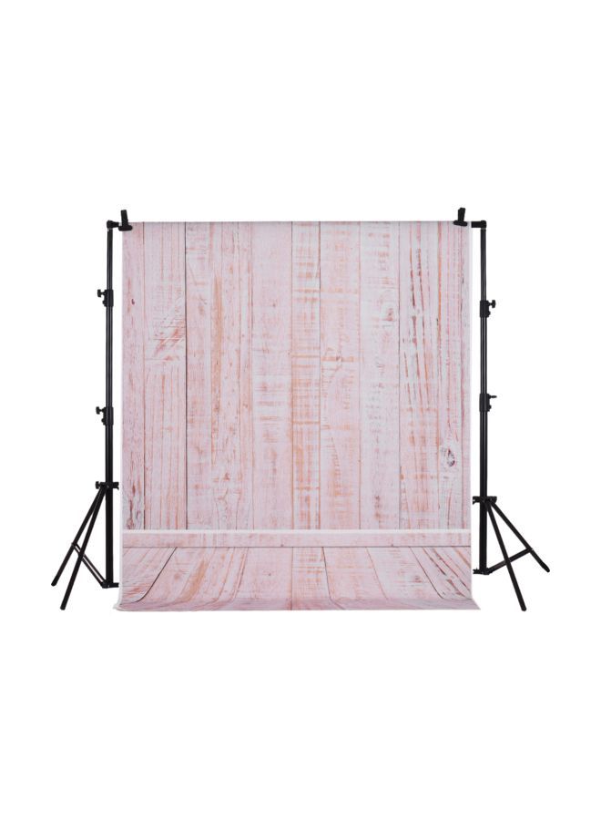 NIBEMINENT Photography Backdrop 7feet Pink/White - Image 1
