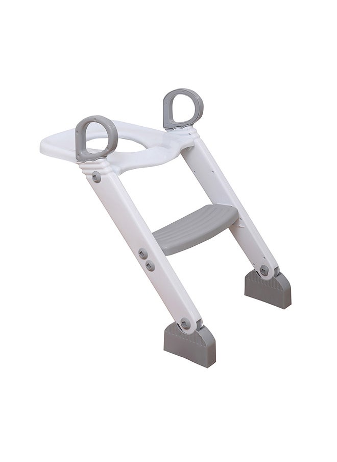 dreambaby Step-Up Potty Training Toilet Seat Topper - Adjustable Step Height - Slip-Resistant - Grey, White  - Image 1