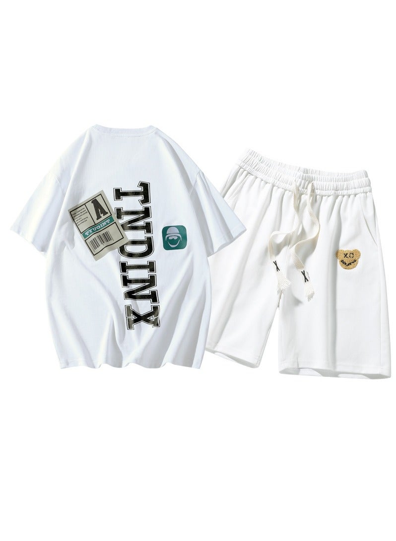 KUYING New Fashion Versatile Short Sleeve Set 