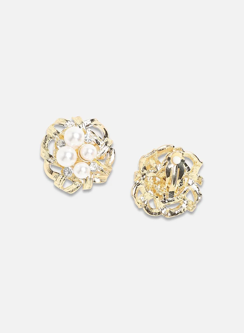 SOHI Twilight Trellis Artificial Stud Earring Jewellery
