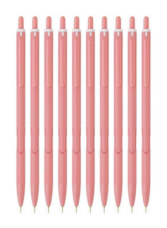 Hauser Germany XO RT Retractable Ball Pen | Sleek Matt Finish Pastel Shade Body & Minimalistic Design | Low Viscosity Ink With Ultra Durable Tip | Red Ink, Pack Of 40 - Image 1