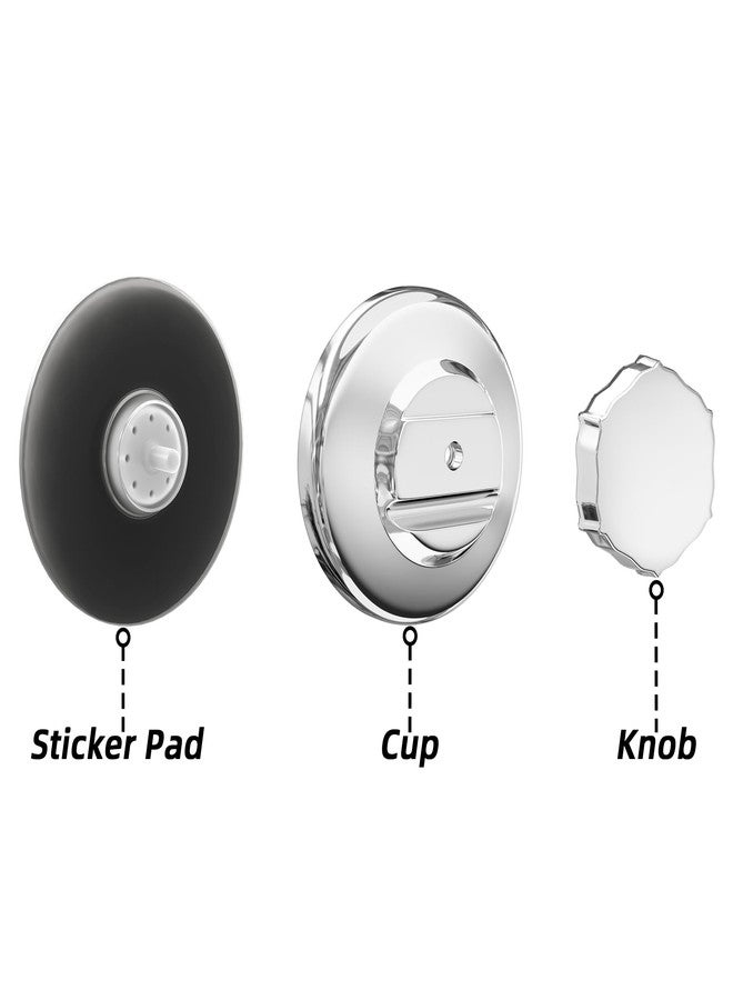 SANNO Powerful Vacuum Suction Cups replacement for Shower Caddy, Sope dish,Double Hooks- Set of 2 - Image 2
