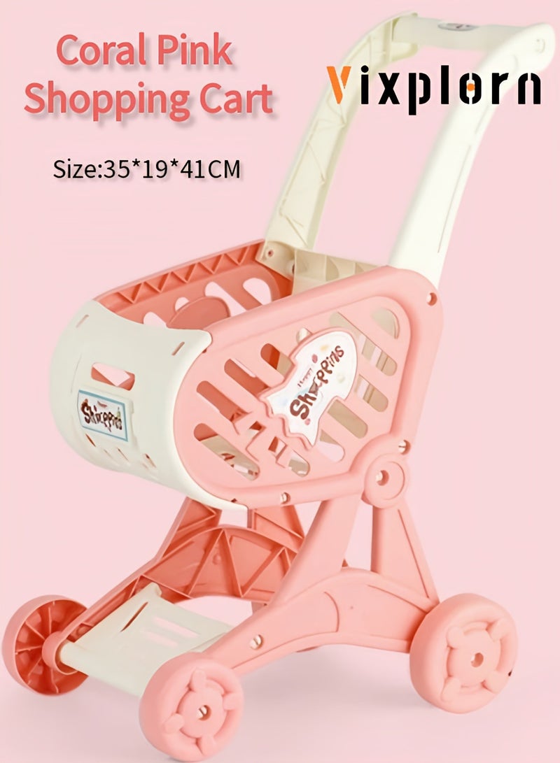 Vixplorn Baby shopping trolley, baby's first ‘mini-mart’, play and learn, unlock the little life, easy to install, parent-child interaction. - Image 1