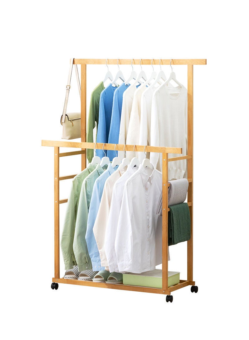 Sharpdo Simple Coat Rack Hanger Solid Wood Floor Living Room Bedroom Children's Clothes Rack Creative Clothes Rack Hat Rack - Image 1