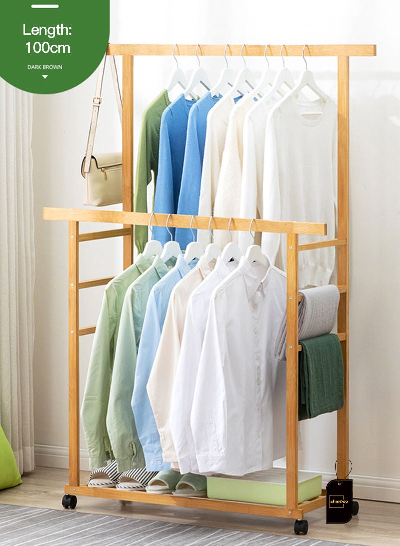 Sharpdo Simple Coat Rack Hanger Solid Wood Floor Living Room Bedroom Children's Clothes Rack Creative Clothes Rack Hat Rack - Image 2