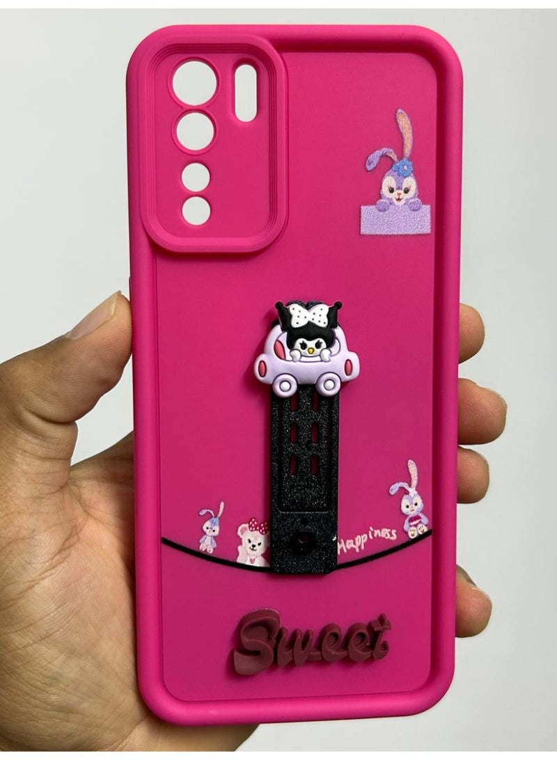 جراب خلفي بتصميم كرتوني جديد عليه كلمه Sweet متوافق مع هاتف Oppo Reno 3 - Image 3