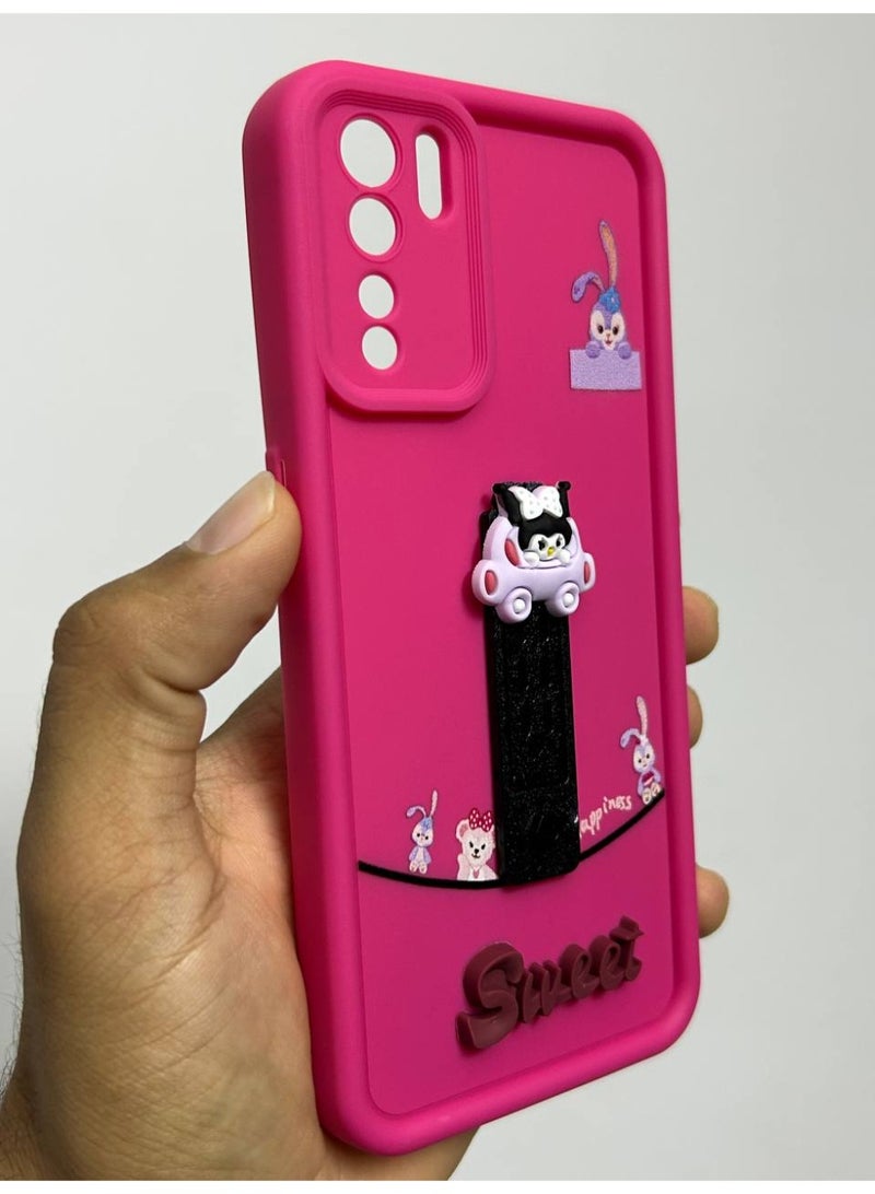 جراب خلفي بتصميم كرتوني جديد عليه كلمه Sweet متوافق مع هاتف Oppo Reno 3 - Image 1