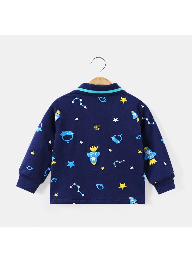 Boys' Clothing New Autumn Collection Preppy Style T-shirt Toddler's Base Layer - Image 5