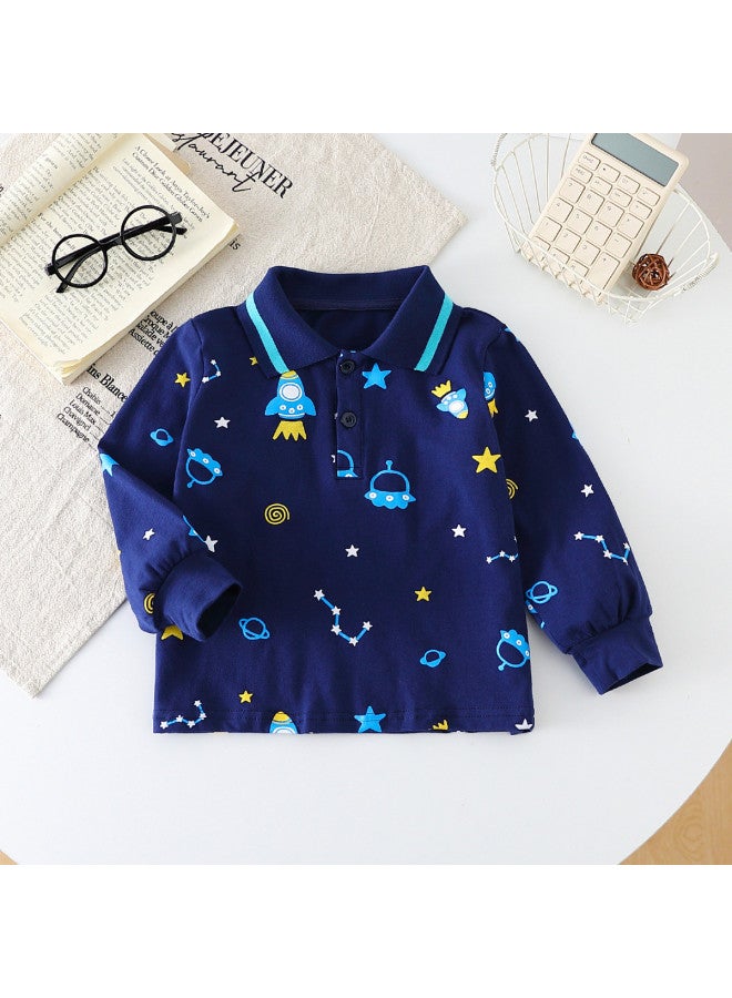 Boys' Clothing New Autumn Collection Preppy Style T-shirt Toddler's Base Layer - Image 3