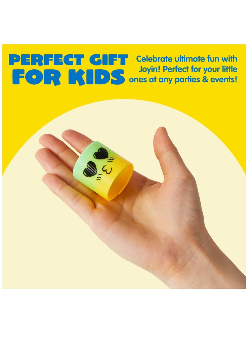 Excefore 24 Pcs Spring Rainbow Party Favor, Mini Plastic Coil Spring Toy, Fidget Stress Coil Mini Springs Bulk Toys for Carnival Prize Birthday, Goodie Bag Stuffers - Image 5