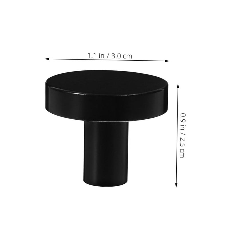 Black Metal Cabinet Knobs Drawer Pulls Set 20PCS 30x25mm Wardrobe Kitchen Furniture Hardware - Image 3