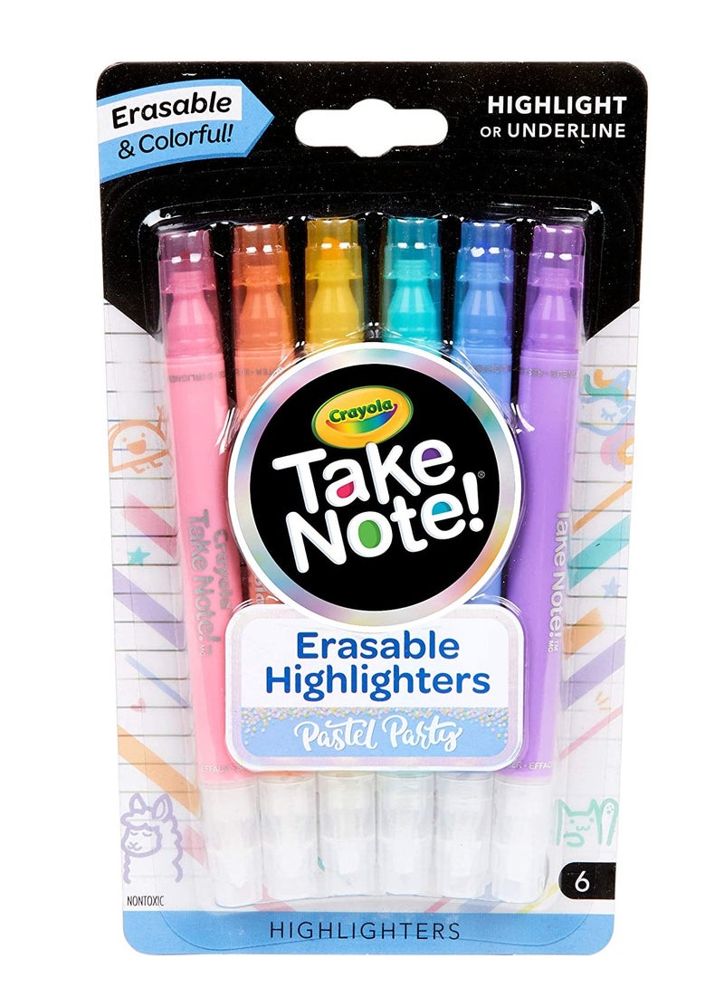 كرايولا خذ ملاحظة! أقلام تلوين قابلة للمسح حفلة باستيل - Image 1