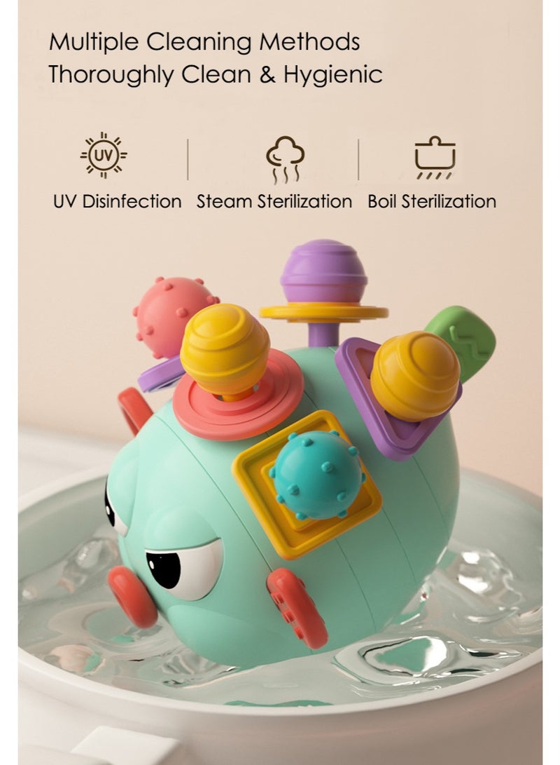 DB Innov. Montessori Baby Sensory Toy, Baby Teething Rattle, Grasp Ball, Soft Chewable Sensory Early Educational Toy for Newborn Infants 0-12 Months - Image 4