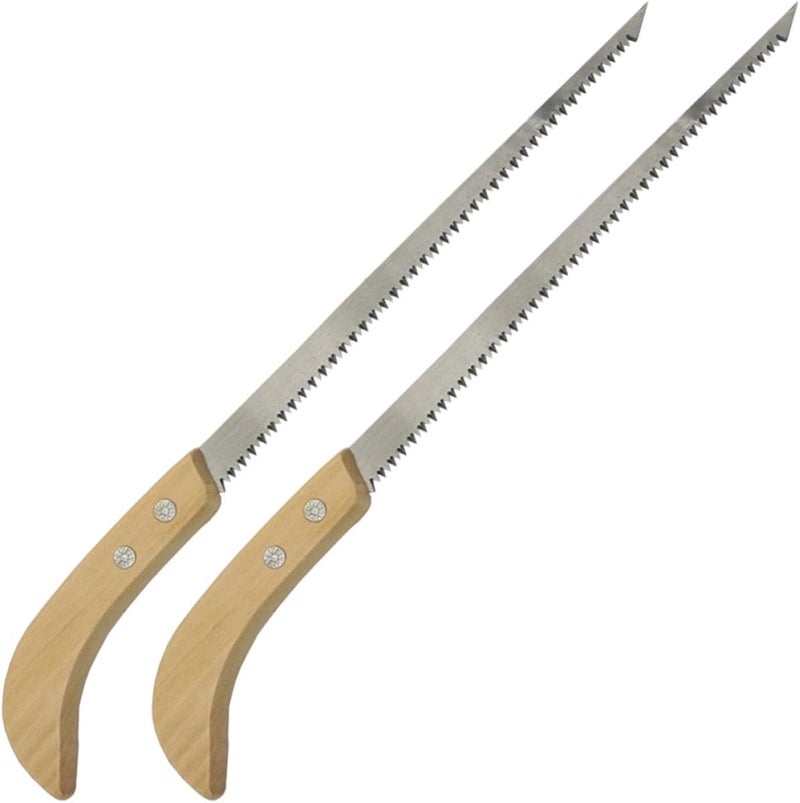 2pcs Gardening Pruning Saw Wood Hand Saw with Metal Cutting Blade Portable Mini Woodworking for Tree Trimming and Outdoor Camping Use - Image 1