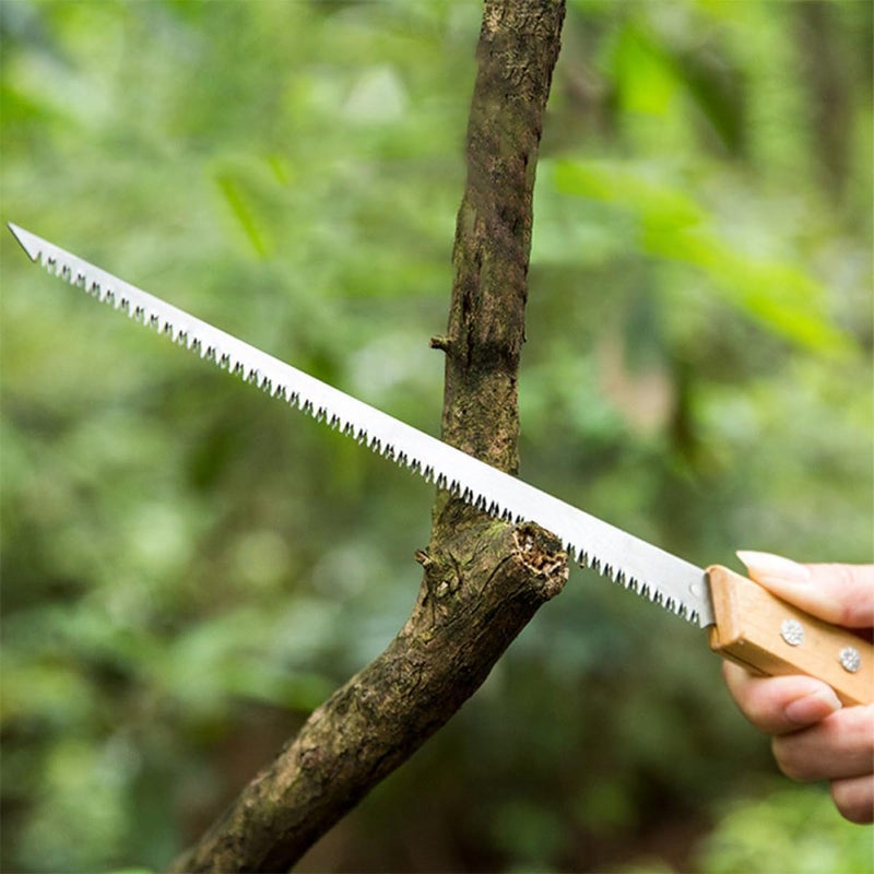 2pcs Gardening Pruning Saw Wood Hand Saw with Metal Cutting Blade Portable Mini Woodworking for Tree Trimming and Outdoor Camping Use - Image 5