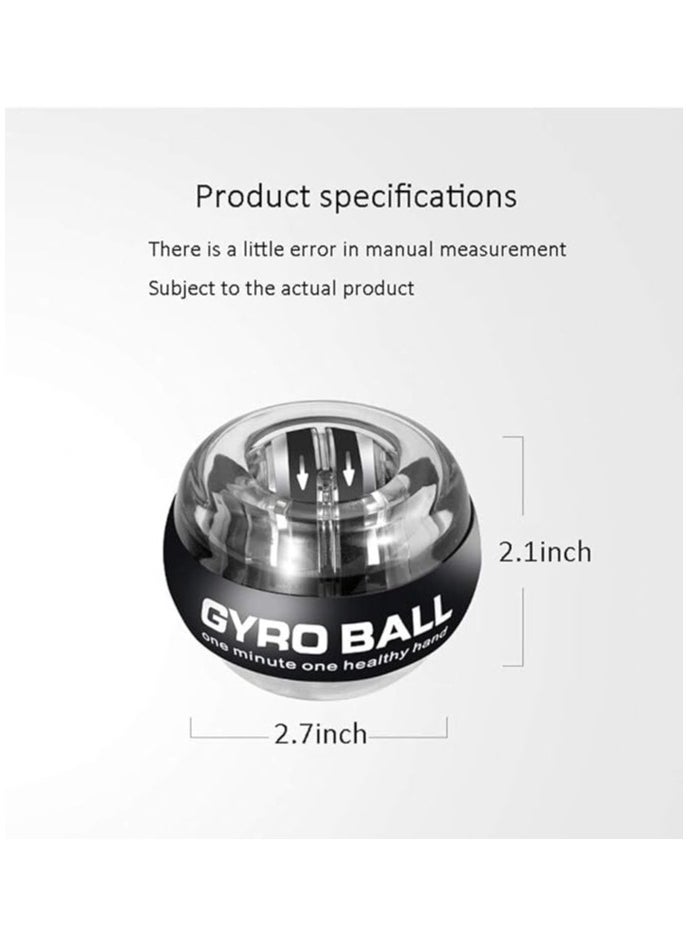 Generic Gyroscopic Powerball Autostart Range Gyro Power Wrist Ball Arm Hand Muscle Force Trainer Fitness Equipment Decompression Toy  - Image 3