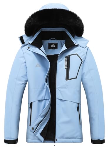 MOERDENG Women's Waterproof Snow Ski Jacket Warm Winter Coat Insulated Snowboarding Jacket Softshell Hiking Jacket - Image 1