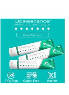 Opalescence Opalescence Whitening Toothpaste Original Formula (Pack of 3) - Oral Care, Mint Flavor, Gluten Free - 4.7 Ounce - TP-5166-3  - Image 2