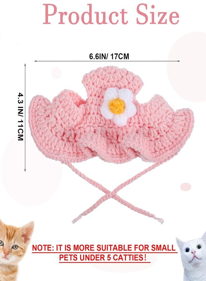 BdelrinQue Cat Hat, Cats Clothes, Pink Cat Accessories, Pet Accessorie Supplies, Suitable for Small Pets, Fun Outfits, Cats Accessories for Parties and Photography - Image 2