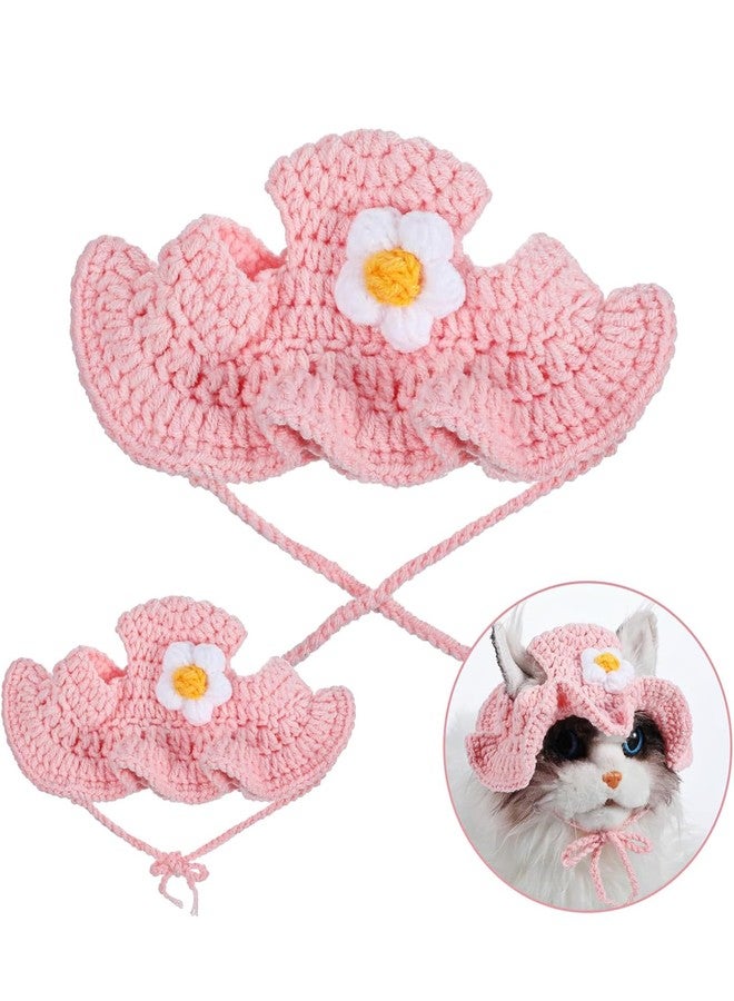 BdelrinQue Cat Hat, Cats Clothes, Pink Cat Accessories, Pet Accessorie Supplies, Suitable for Small Pets, Fun Outfits, Cats Accessories for Parties and Photography - Image 4