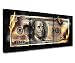 Tucocoo Canvas Wall Art Money Artwork Decor Dollars For Home Decor3 pieces 100 Dollars Cash Money Collection for Mens Office Black and White Decorations for Living Room Framed Ready to Hang 42x20 - Image 2