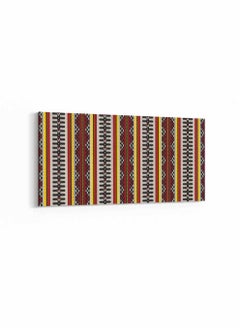 LOWHA Framed Canvas Wall Art Stretched Over Wooden Frame, Panorama Orientation Royal Arabian Style Sadu Painting, For Home, Living Room, Office Décor  - Image 5