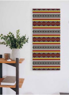LOWHA Framed Canvas Wall Art Stretched Over Wooden Frame, Panorama Orientation Royal Arabian Style Sadu Painting, For Home, Living Room, Office Décor  - Image 2