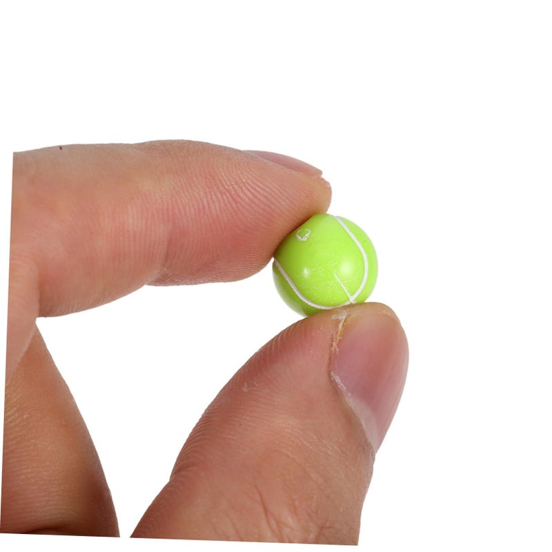 100 Pcs Acrylic Tennis Ball Beads DIY Jewelry Making Supplies for Kids Sports Theme Bracelet Early Education Crafts - Image 5