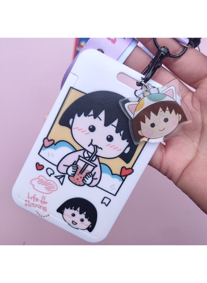 NIBEMINENT 1 - Piece Shin-Soumako Kpop Photo Card Holder Pendant Key Chain ID Badge Holder ID Card Holder Photo Card Protector for School ID Office ID Access Card for Women Girls - Image 1