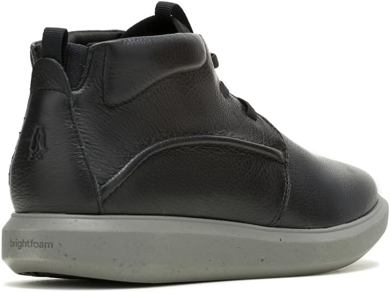 HUSH PUPPIES NILES CHUKKA Boots for Men - Black Leather with Eco-Friendly Features - Image 4