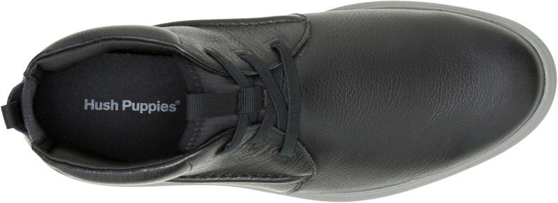 HUSH PUPPIES NILES CHUKKA Boots for Men - Black Leather with Eco-Friendly Features - Image 5
