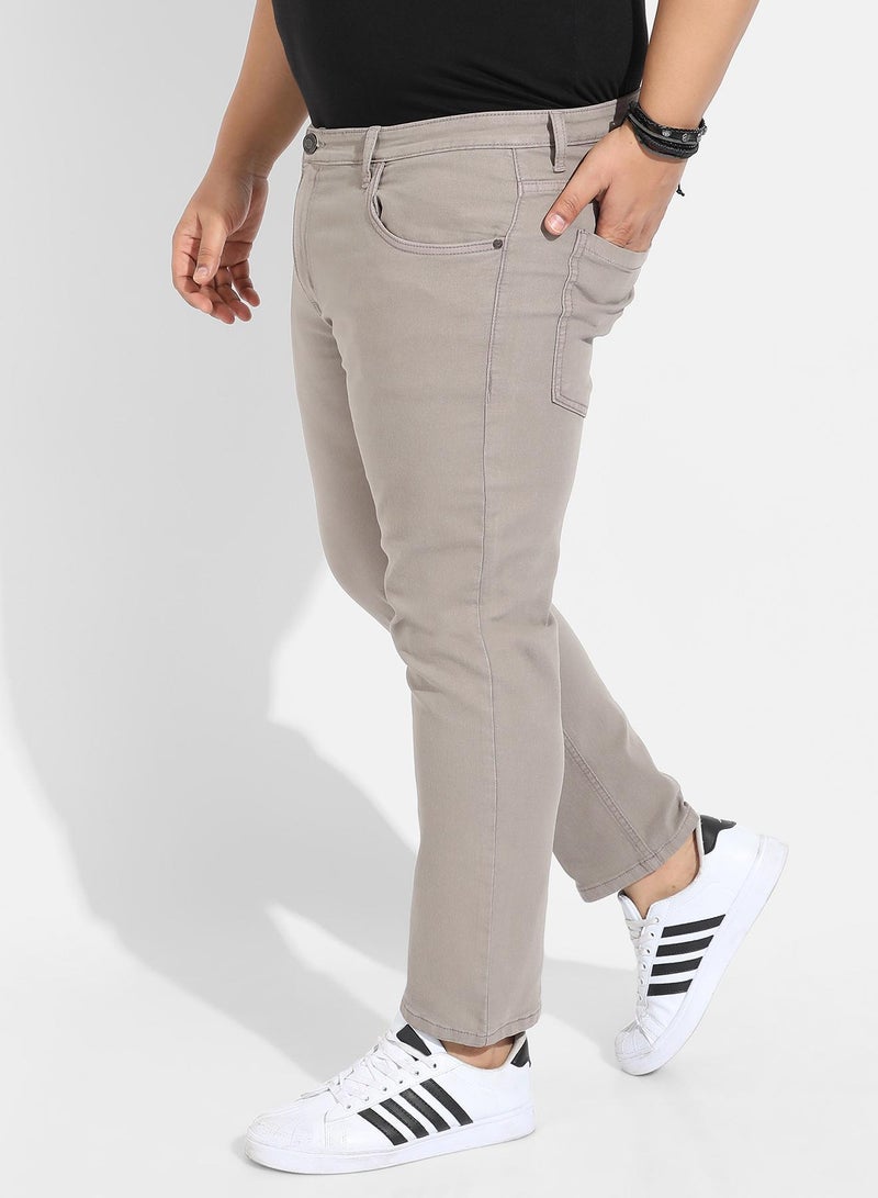 Instafab Plus Solid Denim Jeans - Image 3