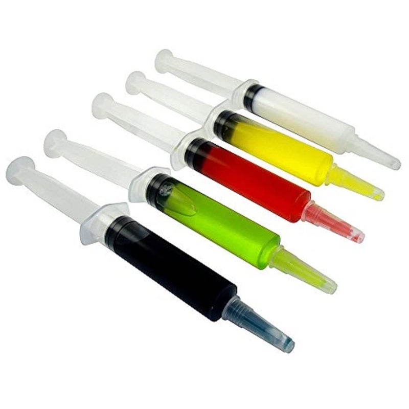 Jello Shot Syringes 50 Pack Easy-to-Clean Syringes for Halloween, Birthdays, Graduation Comes with Over Size caps-Jello Shot Syringes 1.5 oz by EZ-Inject Medium