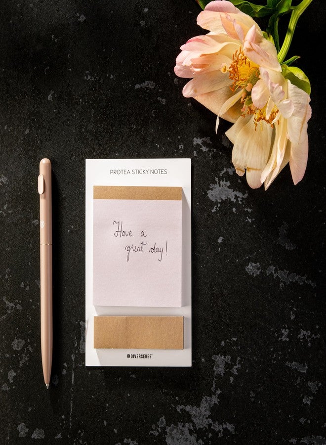 DiverseBee Pastel Sticky Notes, 3x3” Cute Sticky Notes, Aesthetic Self-Stick Note Pads, 3x0.8 Sticky Tabs, Page Flags, Planner Accessories, Journaling Office School Bible Study Supplies (Prothea) - Image 4