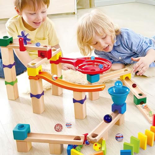 3 otters 85PCS Colorful Marbles Bulks, for Kids Marble Run, with Tinplate Box - Image 3