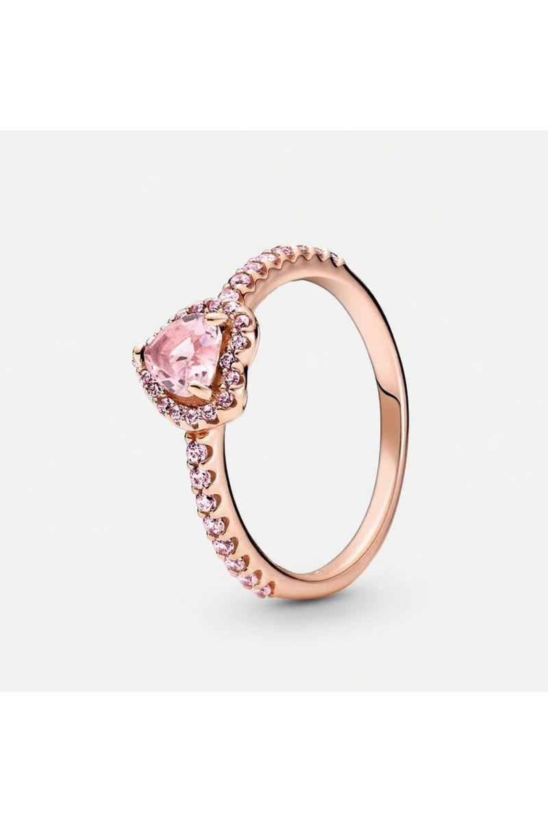 DORA Brilliant Three-Dimensional Heart-Shaped Gemstone Ring - Image 1