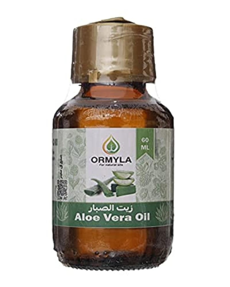Ormyla Aloe Vera Oil Raw Virgin for Hair, Face and Body, 60 ml
