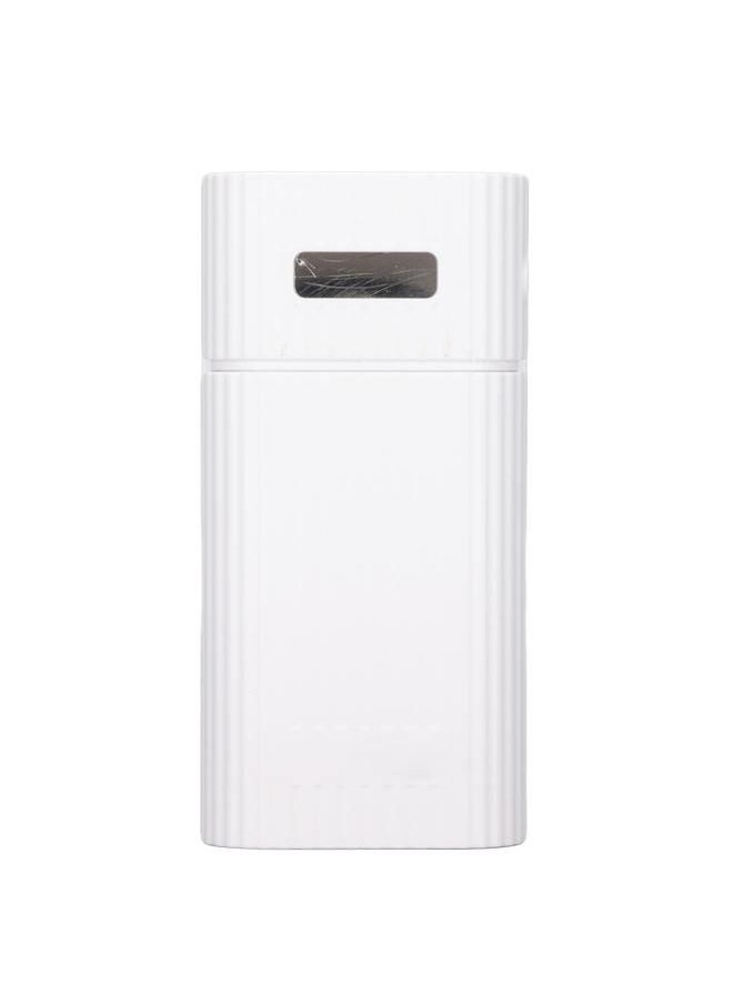 DIY Mobile Power Bank Case H02B 21700 Battery Charger 2 Batteries Box TYPE C Micro Input Fast ChargingWhite