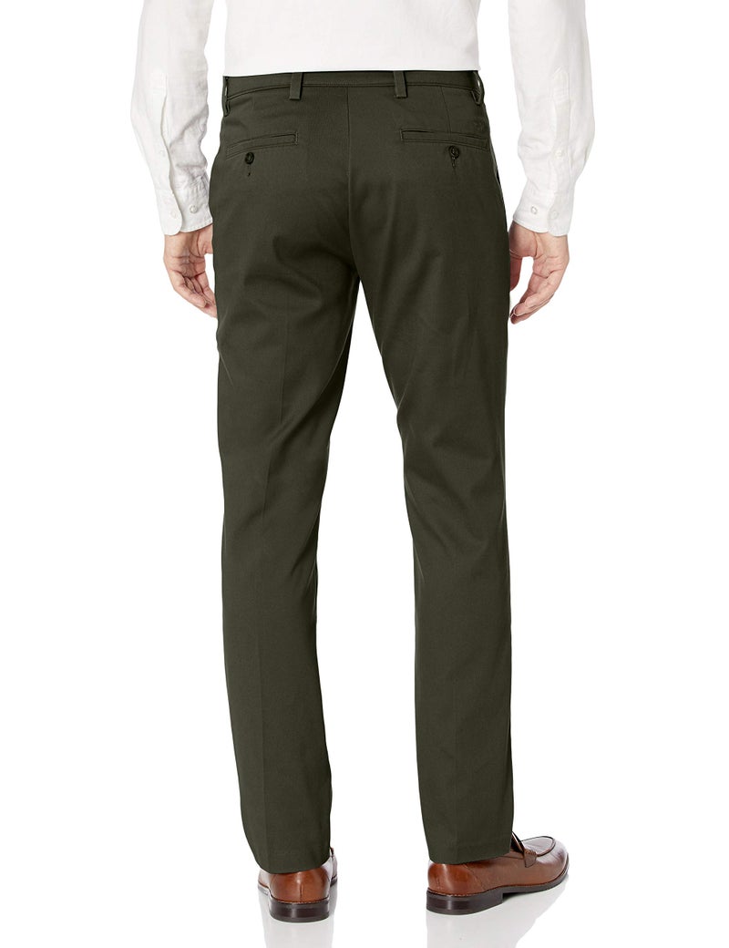 Dockers Men's Slim Fit Easy Khaki Pants, Olive Grove, 34W x 30L - Image 2