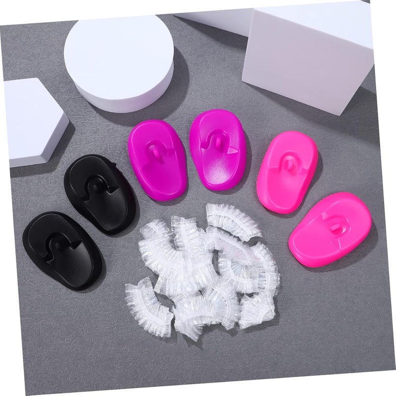 206 قطعة أغطية أذن مقاومة للماء لغسل الشعر حماية من حرارة الصالون - Image 5