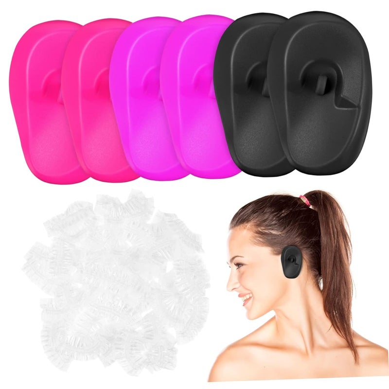 206 قطعة أغطية أذن مقاومة للماء لغسل الشعر حماية من حرارة الصالون - Image 2