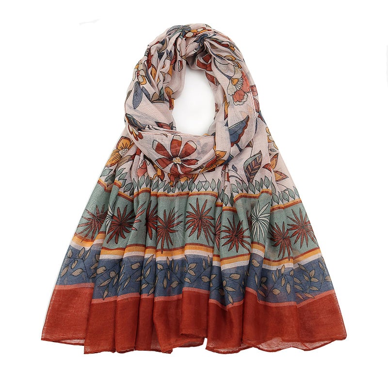 vimate boho scarf for women-winter ladies fashion lightweight bohemian scarves headscarf travel scarfs shawl (US-Style 39) - Image 1