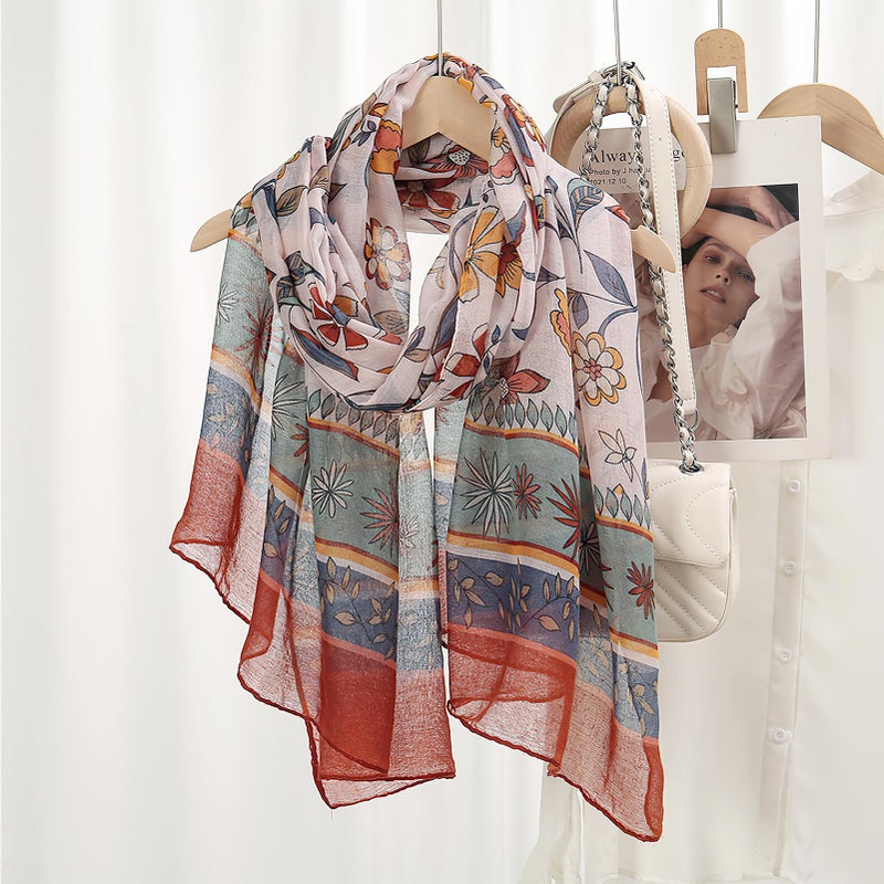 vimate boho scarf for women-winter ladies fashion lightweight bohemian scarves headscarf travel scarfs shawl (US-Style 39) - Image 2