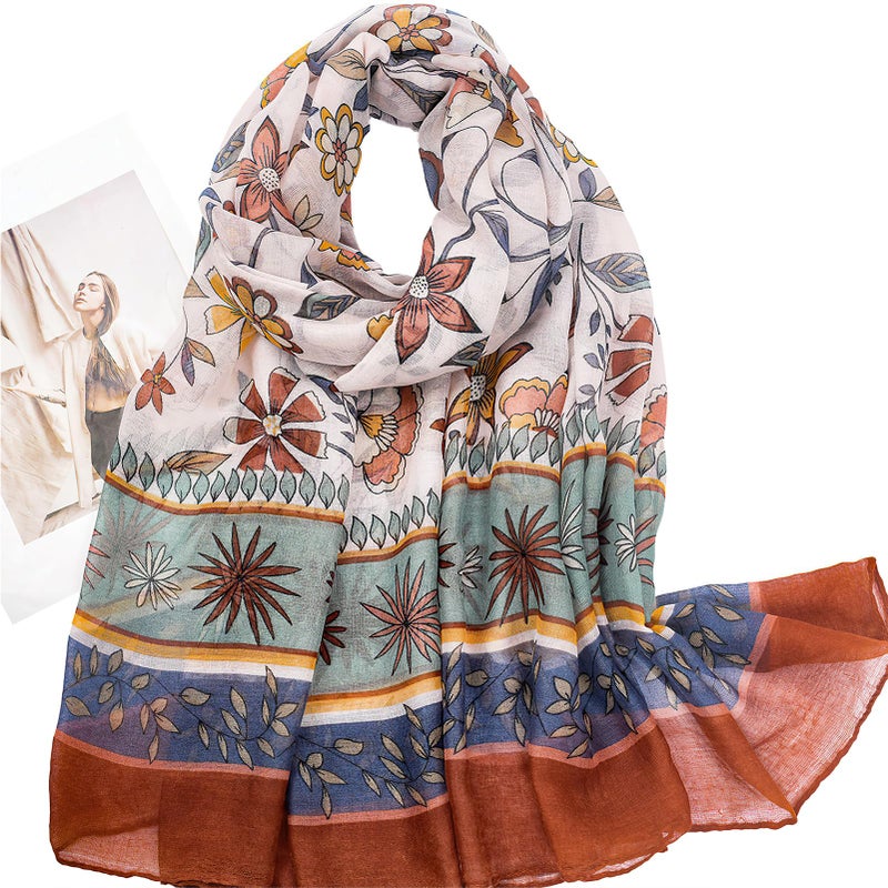 vimate boho scarf for women-winter ladies fashion lightweight bohemian scarves headscarf travel scarfs shawl (US-Style 39) - Image 3