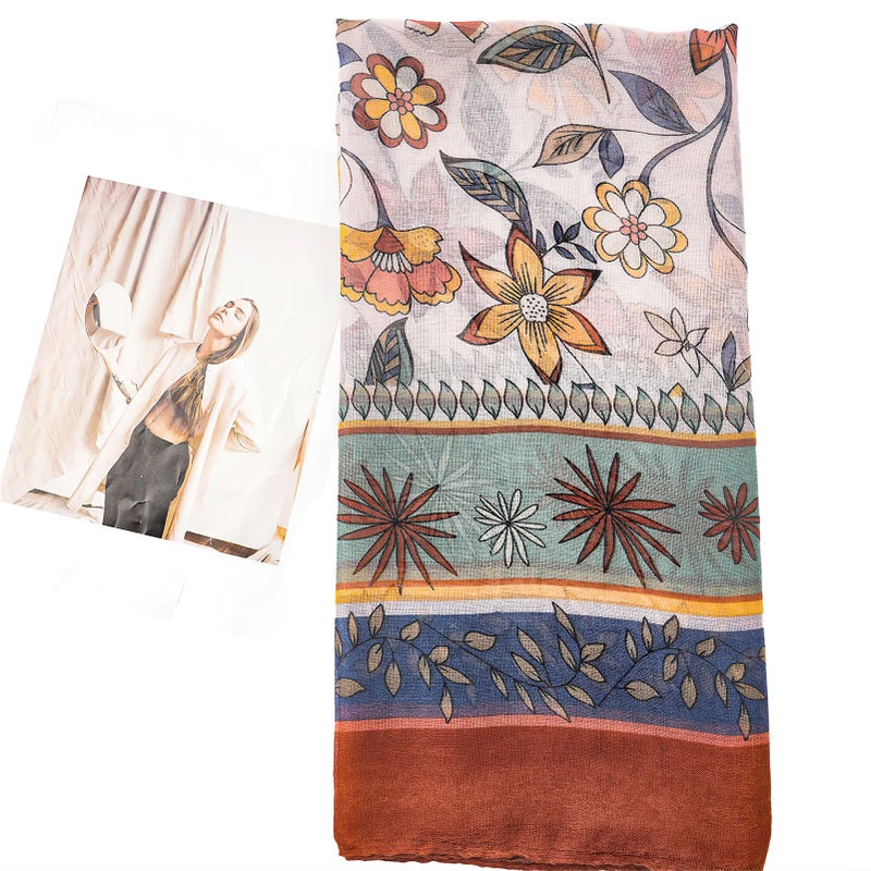vimate boho scarf for women-winter ladies fashion lightweight bohemian scarves headscarf travel scarfs shawl (US-Style 39) - Image 5