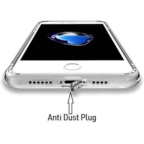 Casotec Slim Soft Silicon *Anti Dust Plug* Shockproof Transparent TPU Back Case Cover for iPhone 17 Pro - Clear - Image 5