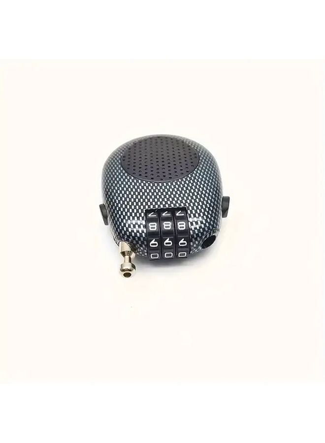 1pc Expandable Steel Combination Lock ABS Coating Portable Travel Security for Suitcases Bicycles Backpacks Weather Resistant - Image 1