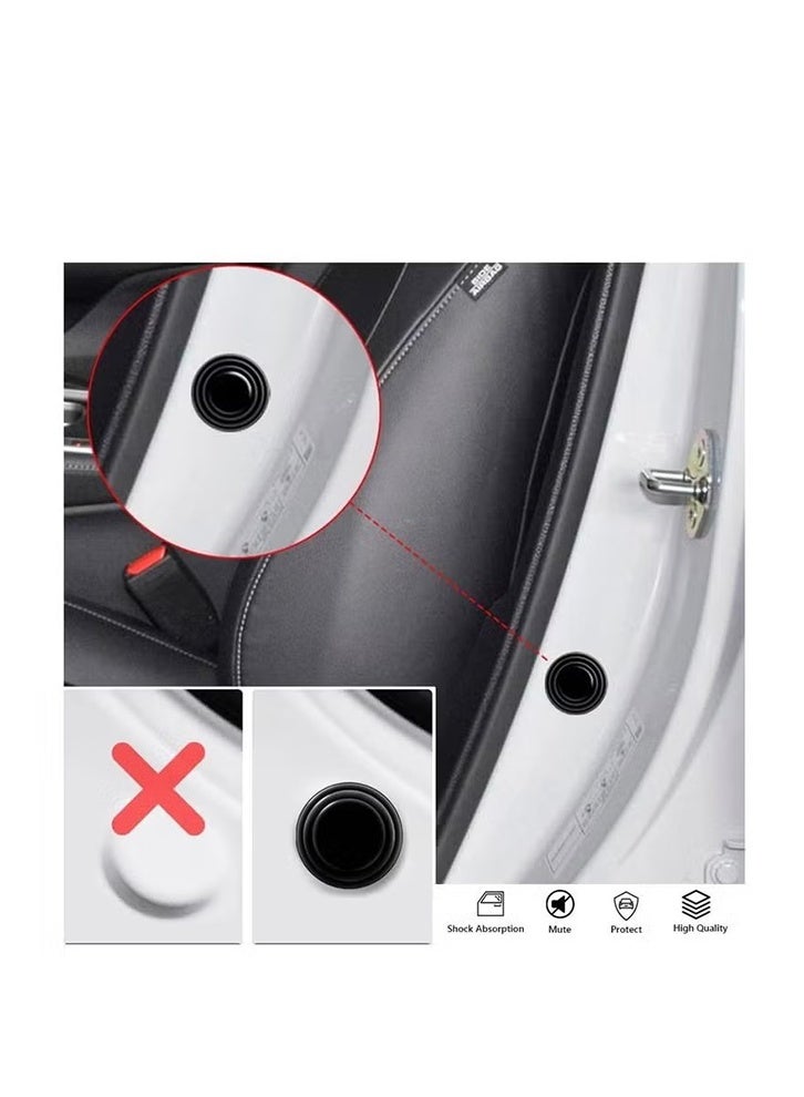 YJ 12PCS Car Door Shock Absorber Gasket,Car Door Protector Stickers,Buffer Bumper Cushion Car Door Shock Absorbing PVC Cushion Anti-Collision Gasket Car Accessories Decoration Sticke - Image 3