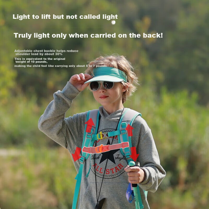 JD Jing Zao KKN Kids Outdoor Lightweight Backpack Waterproof Large Capacity Hiking Travel School Bag for Boys and Girls - Image 2